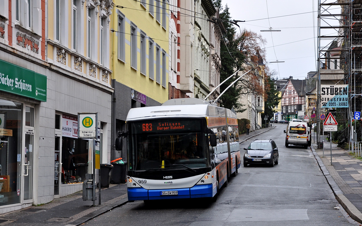 Золинген, Hess SwissTrolley 3 (BGT-N2C) № 959