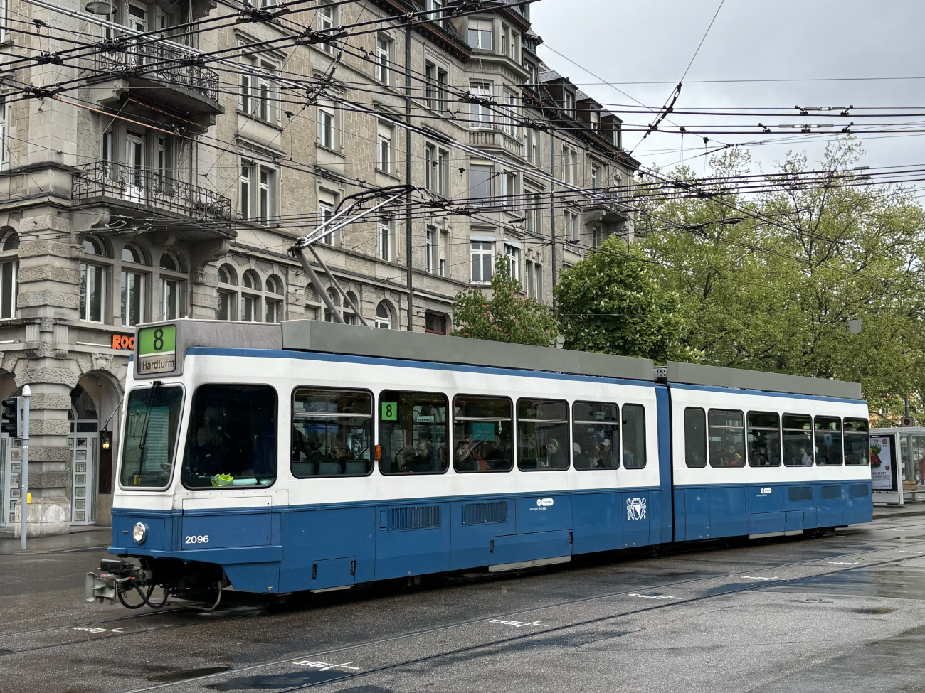 Цюрих, SWP/SIG/BBC Be 4/6 "Tram 2000" № 2096
