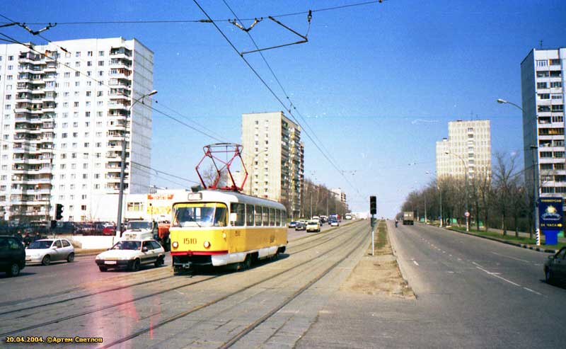Москва, Tatra T3SU № 1510