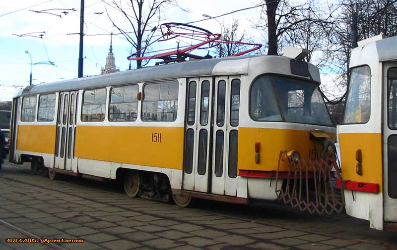 Москва, Tatra T3SU № 1511