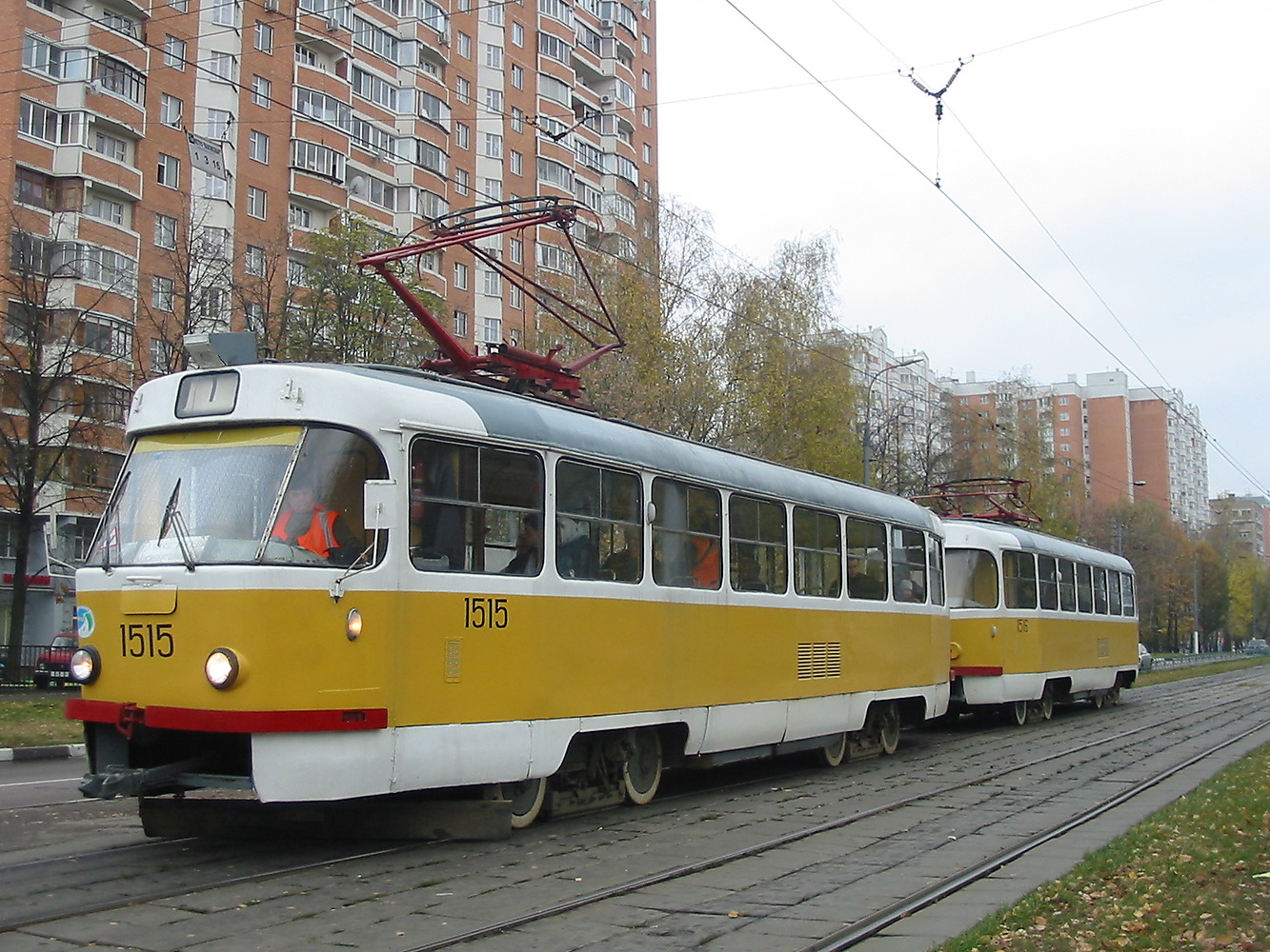 Москва, Tatra T3SU № 1515