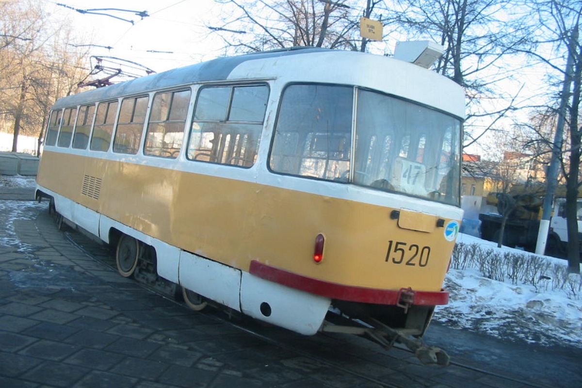 Москва, Tatra T3SU № 1520