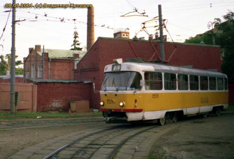 Москва, Tatra T3SU № 1591