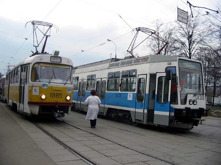 Москва, Tatra T3SU № 1985; Москва, ЛТ-10 № 0130