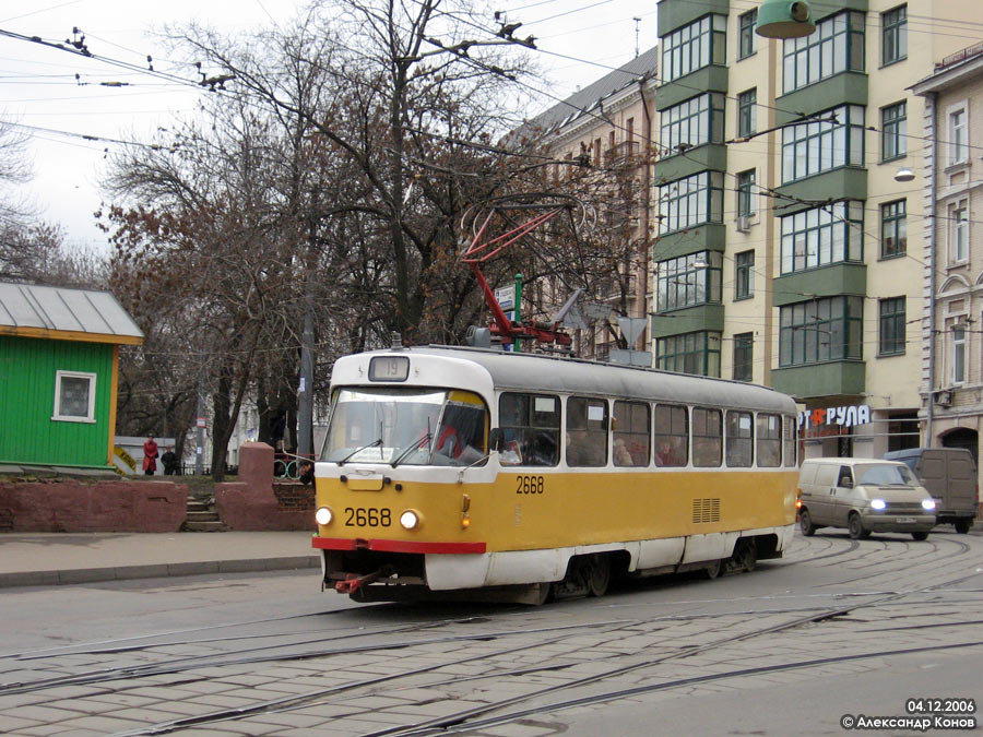 Москва, Tatra T3SU № 2668