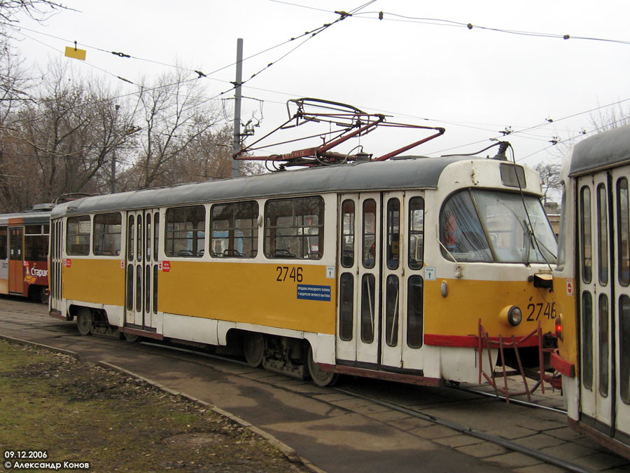 Москва, Tatra T3SU № 2746