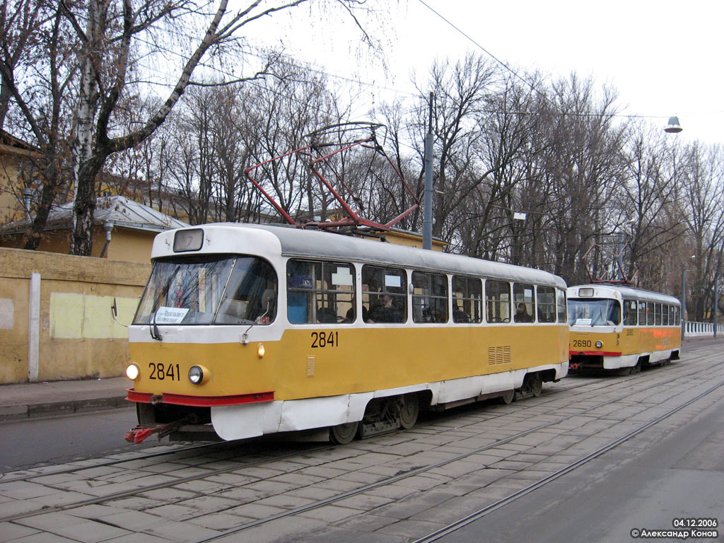 Moskau, Tatra T3SU Nr. 2841