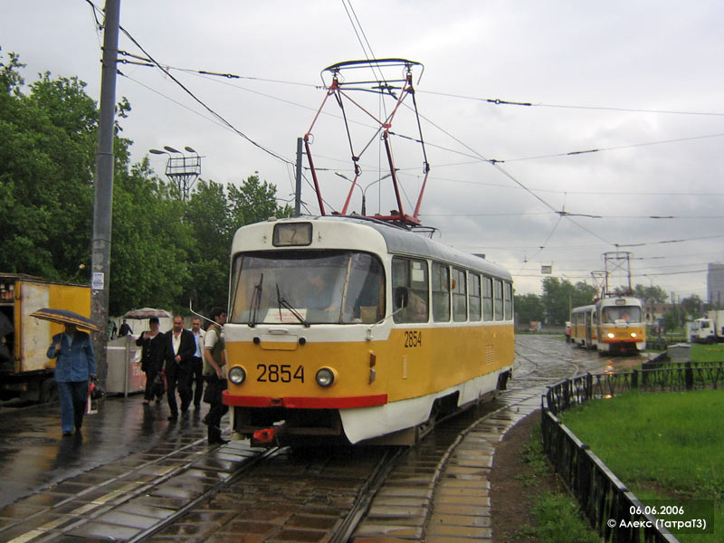 Moscow, Tatra T3SU № 2854