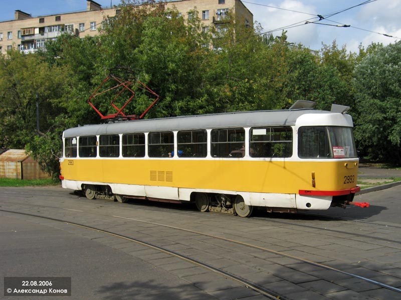 Москва, Tatra T3SU № 2993