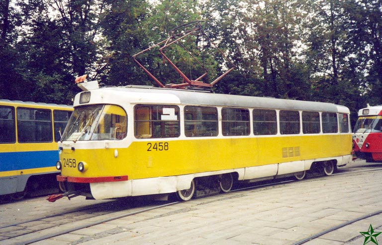 Москва, Tatra T3SU № 2458