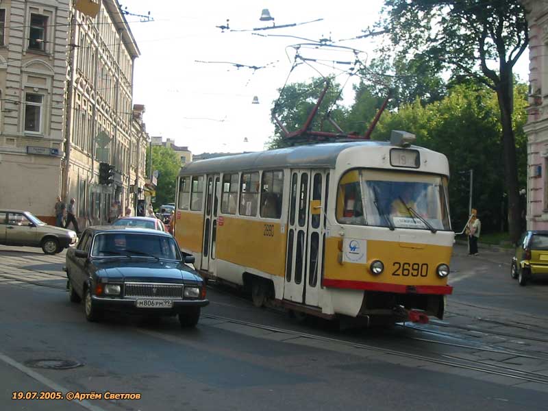 Москва, Tatra T3SU № 2690