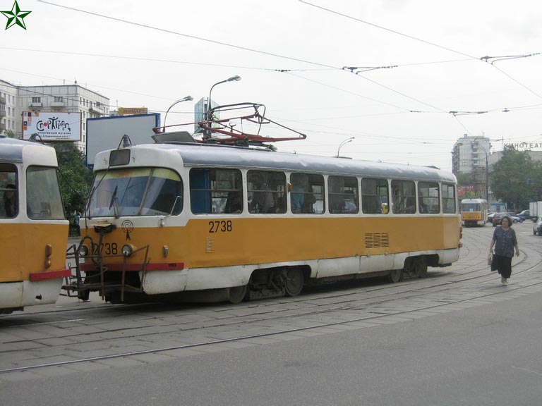 Moskva, Tatra T3SU č. 2738