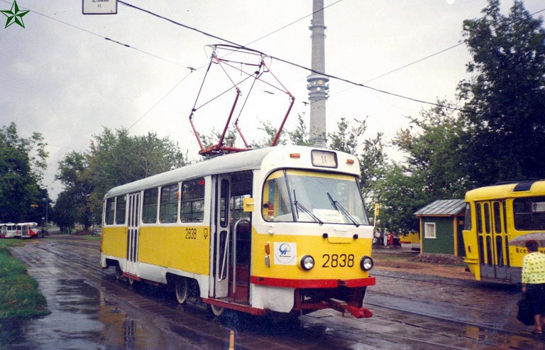 Москва, Tatra T3SU № 2838