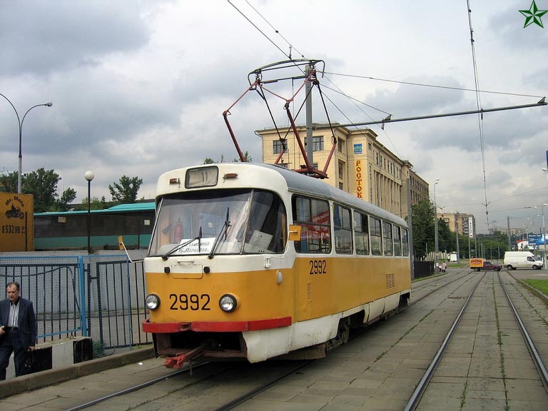 Moskau, Tatra T3SU Nr. 2992