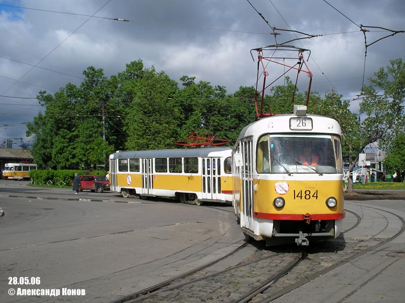 Москва, Tatra T3SU № 1484