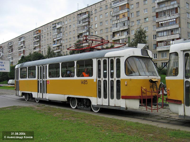 Москва, Tatra T3SU № 1485