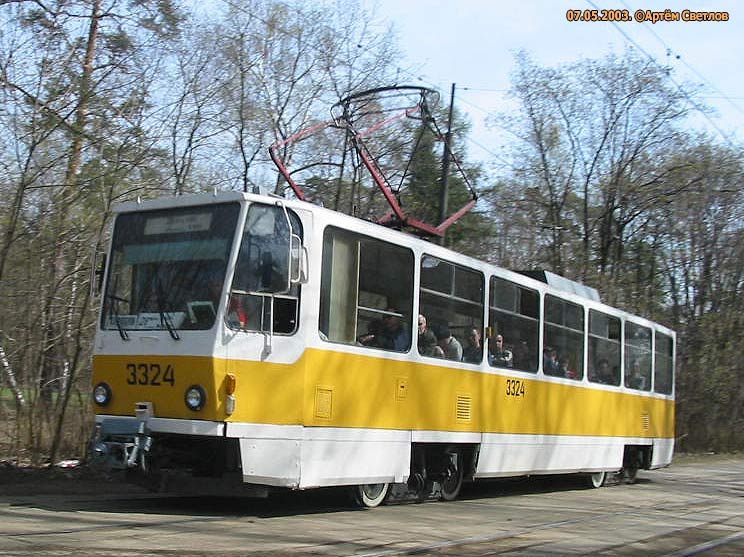 Moscow, Tatra T7B5 № 3324