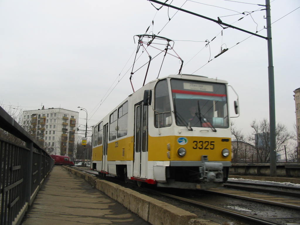 Moscow, Tatra T7B5 № 3325