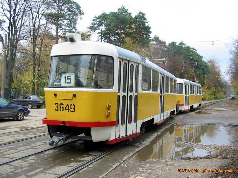 Москва, Tatra T3SU № 3649