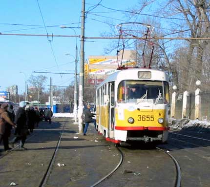 Москва, Tatra T3SU № 3655