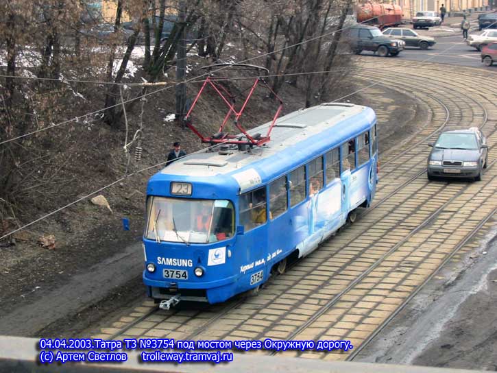 Moscow, Tatra T3SU # 3754