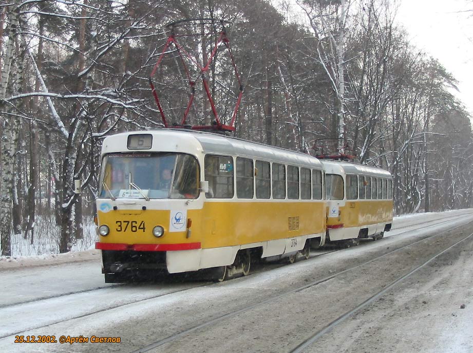 Moscow, Tatra T3SU # 3764