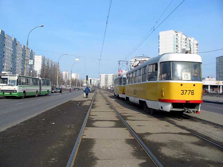 Москва, Tatra T3SU № 3776