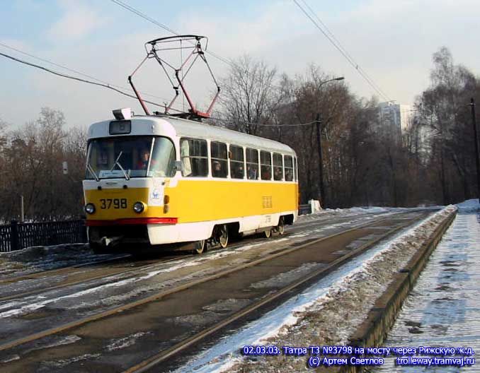Moskva, Tatra T3SU № 3798