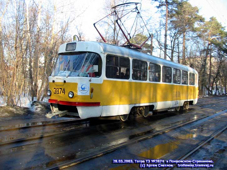 Moszkva, Tatra T3SU — 3874