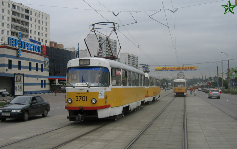 Moscow, Tatra T3SU # 3701