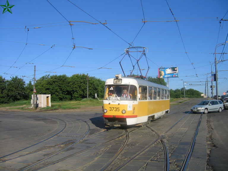 Москва, Tatra T3SU № 3735