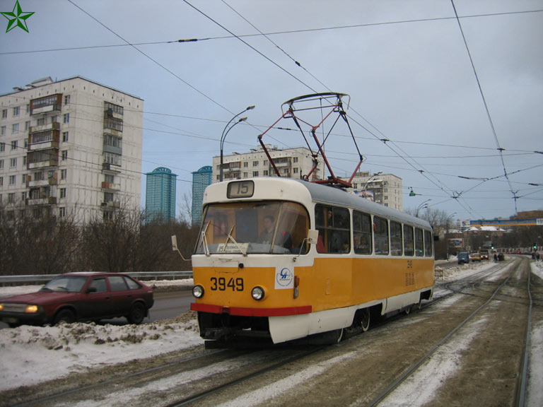 Moscow, Tatra T3SU # 3949