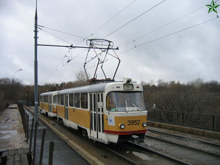 Москва, Tatra T3SU № 3952