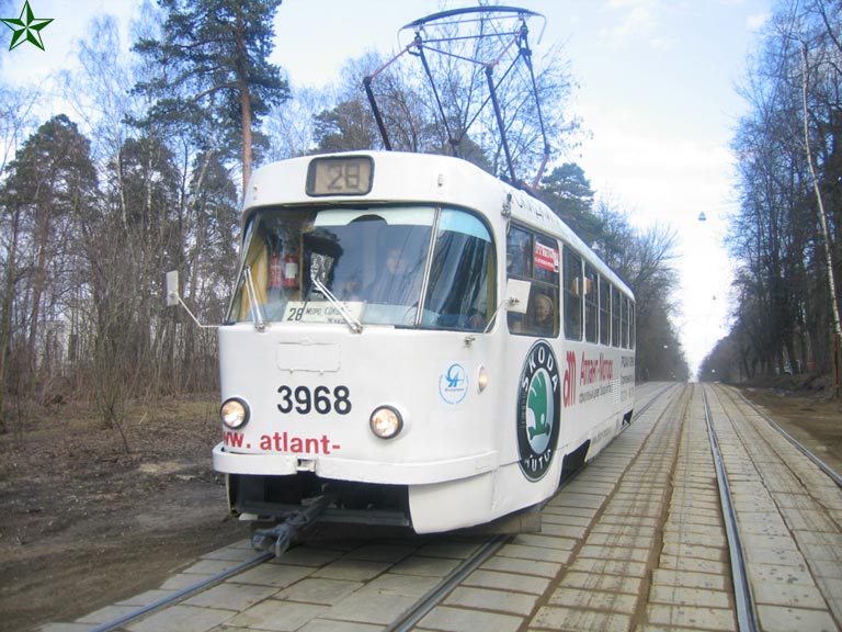 Москва, Tatra T3Т № 3968