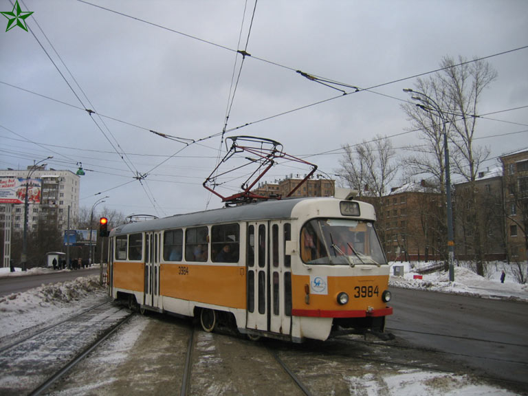 Moskau, Tatra T3SU Nr. 3984