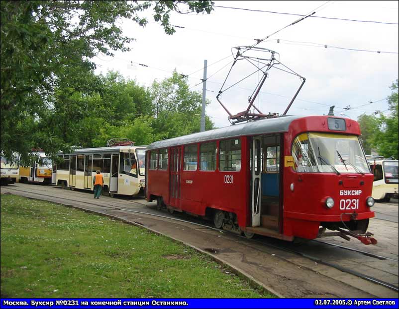 Москва, Tatra T3SU № 0231