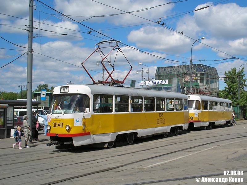 Москва, Tatra T3SU № 3648