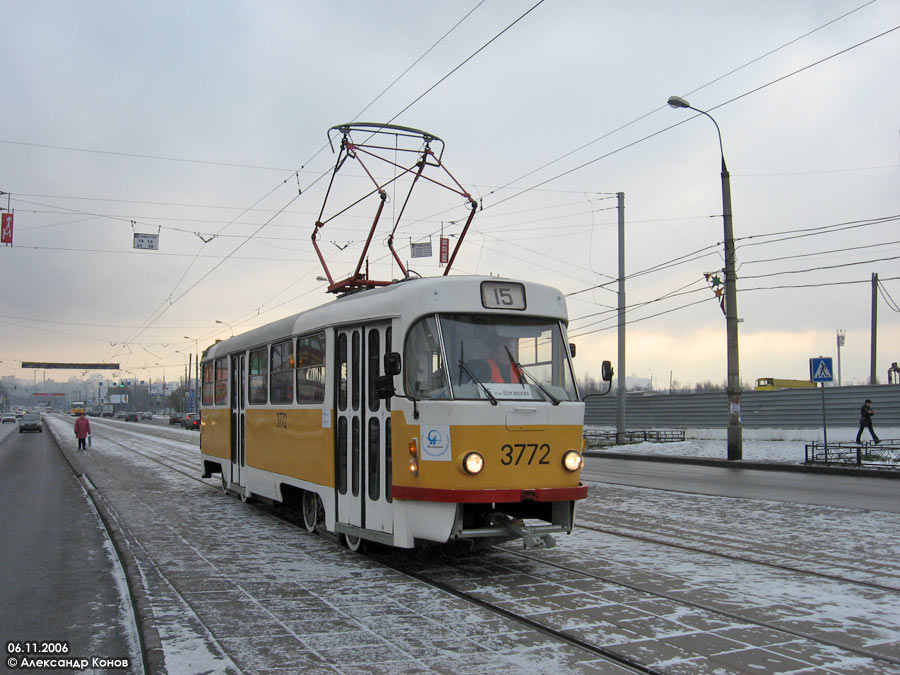 Москва, Tatra T3SU № 3772