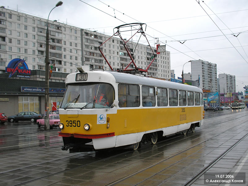 Moskau, Tatra T3SU Nr. 3950
