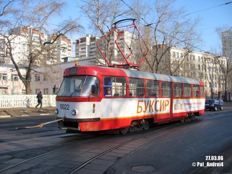 Москва, Tatra T3SU № 0022