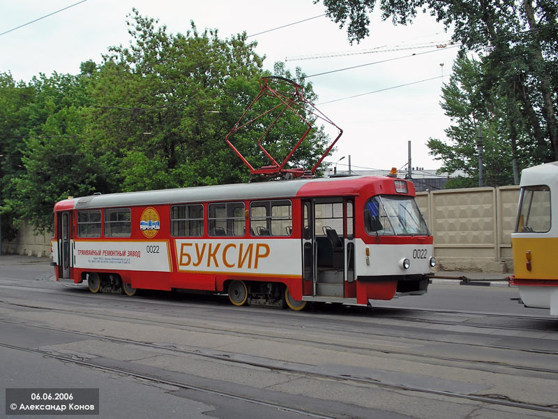 Москва, Tatra T3SU № 0022