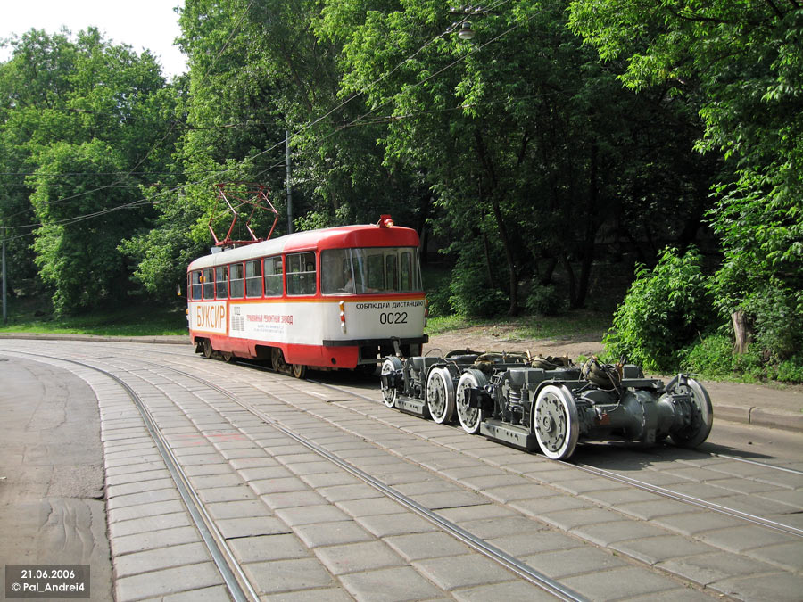 Москва, Tatra T3SU № 0022