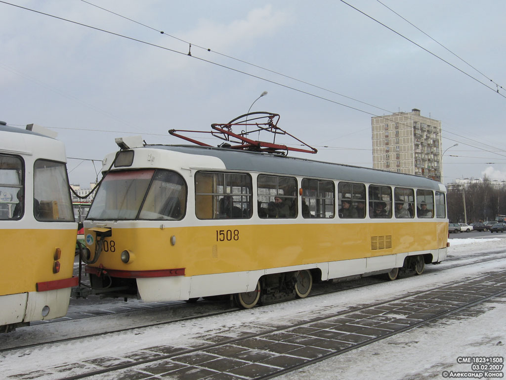 Москва, Tatra T3SU № 1508