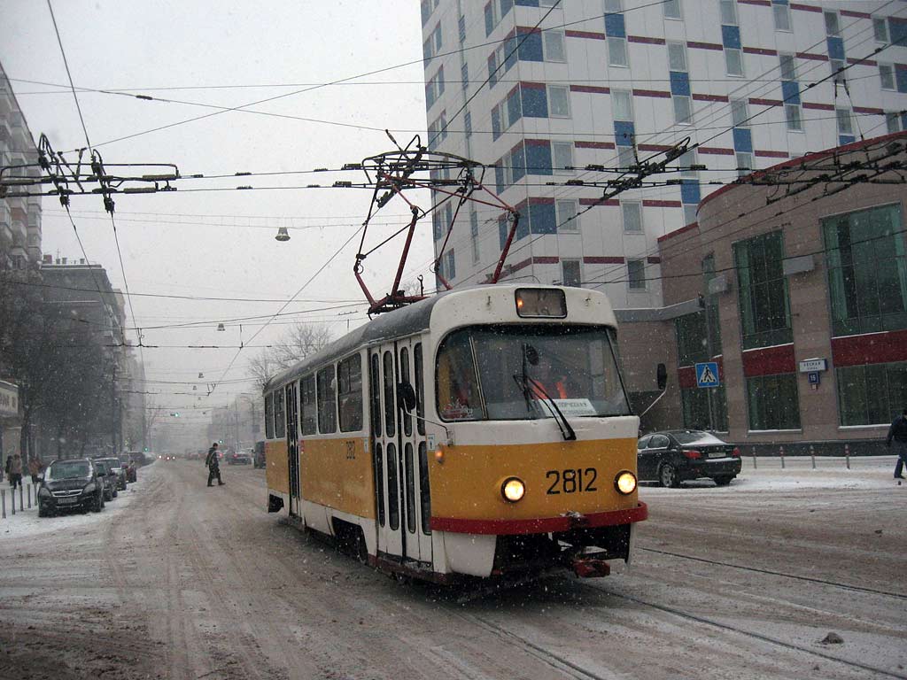 Москва, Tatra T3SU № 2812