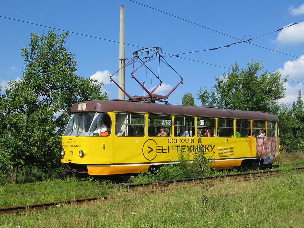 Donetsk, Tatra T3SU # 136