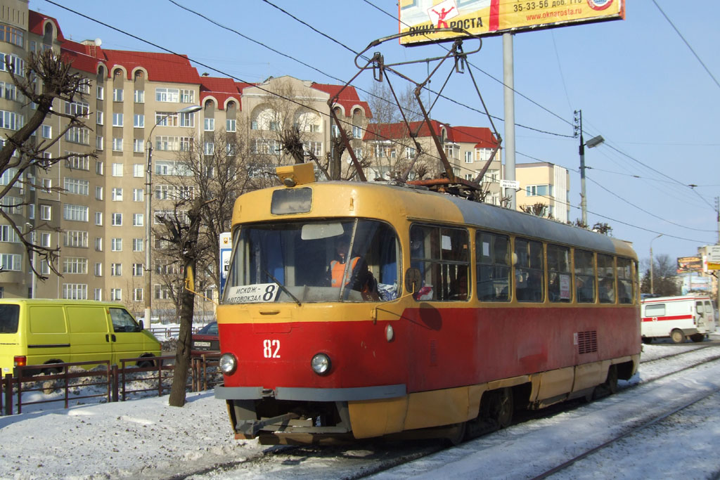 Тверь, Tatra T3SU № 82; Тверь — Трамвайные линии: Центральный район