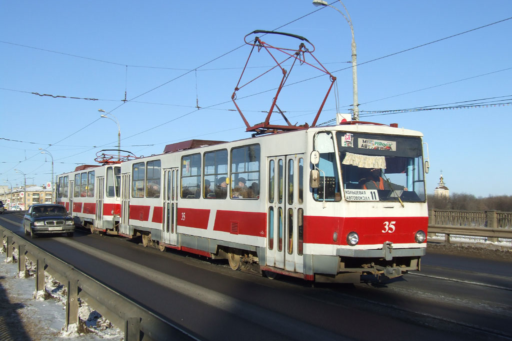 Тверь, Tatra T6B5SU № 35; Тверь — Трамвайные линии: Новый Волжский мост