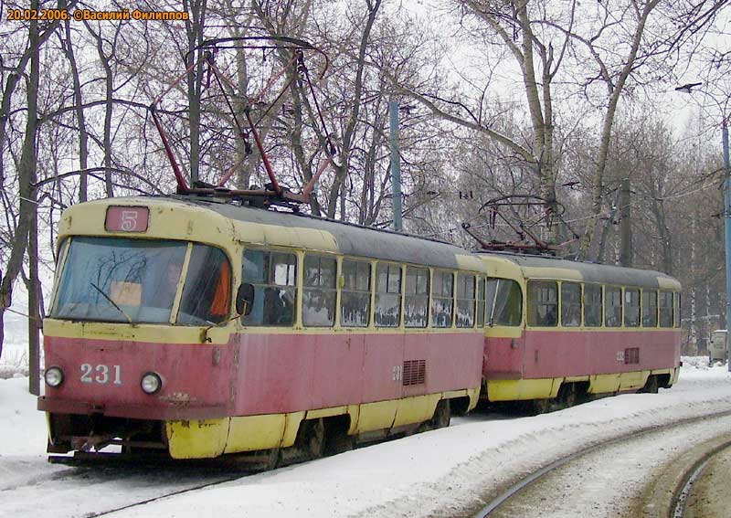 特维尔, Tatra T3SU # 231; 特维尔 — Tver tramway in the early 2000s (2002 — 2006)