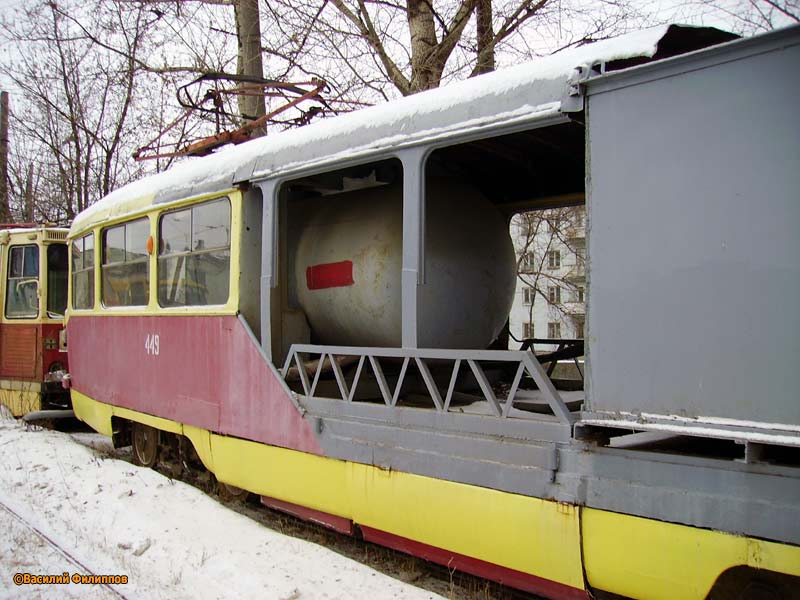 Цвер, Tatra T3SU (двухдверная) № 449; Цвер — Служебные трамваи и специальная техника