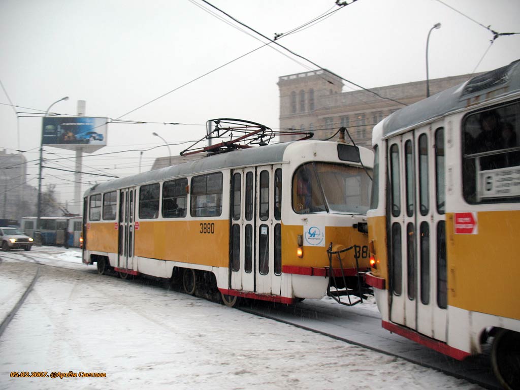 Moskau, Tatra T3SU Nr. 3880